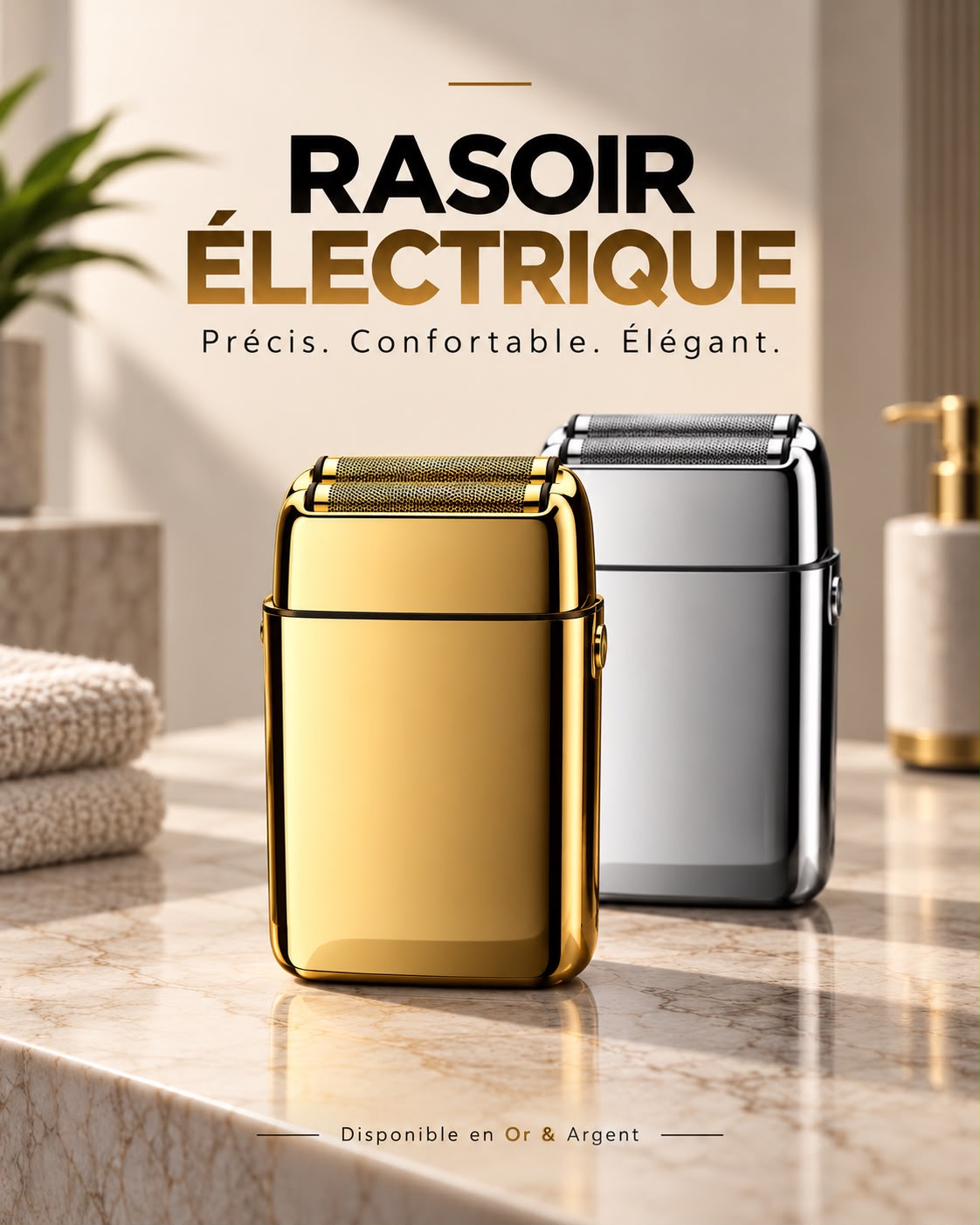 Rasoir Électrique Homme Premium