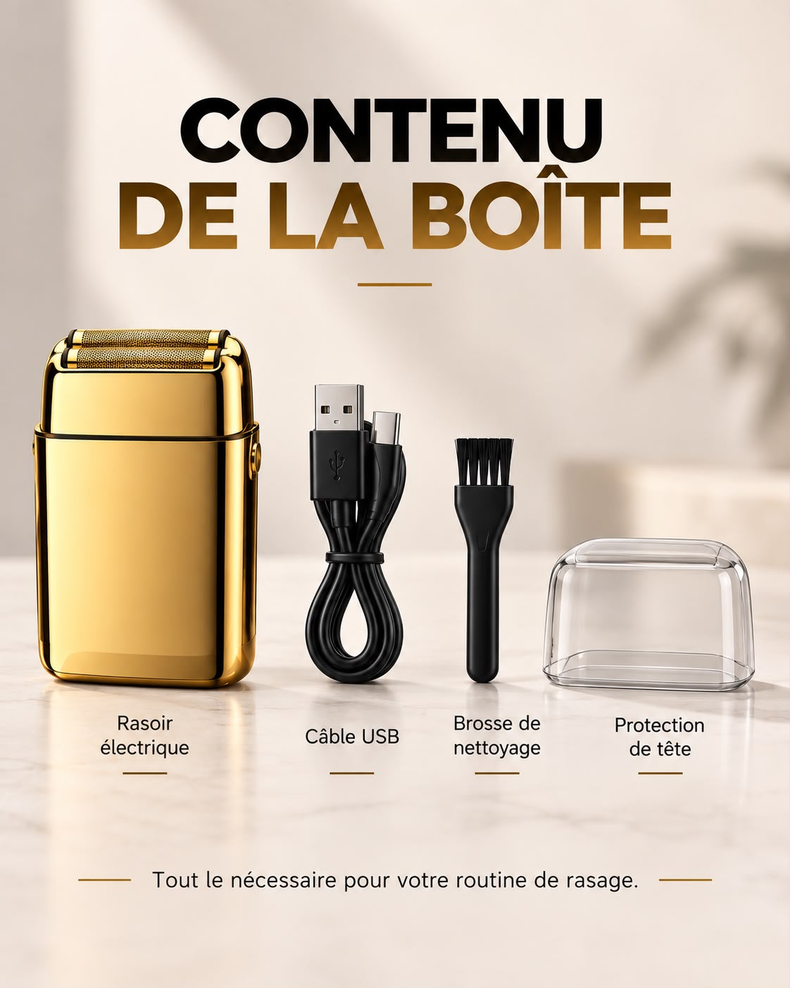 Rasoir Électrique Homme Premium